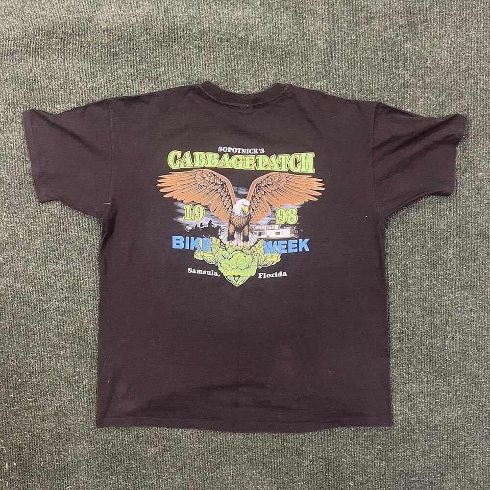 VTG Sopotnicks Cabbage Patch Bike Week 1998 T Shirt SINGLE STITCH Sz 2x Eagle 98